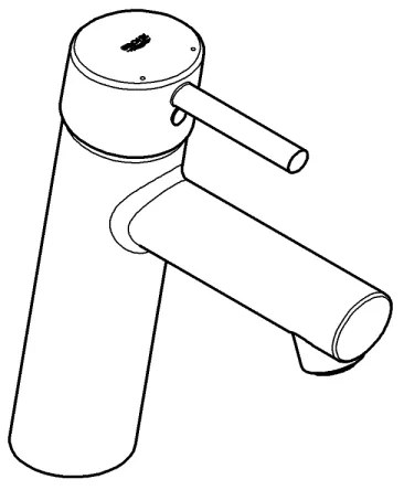 GROHE 23932001 - Miscelatore lavabo EUROSMART, misura M, cromo lucido