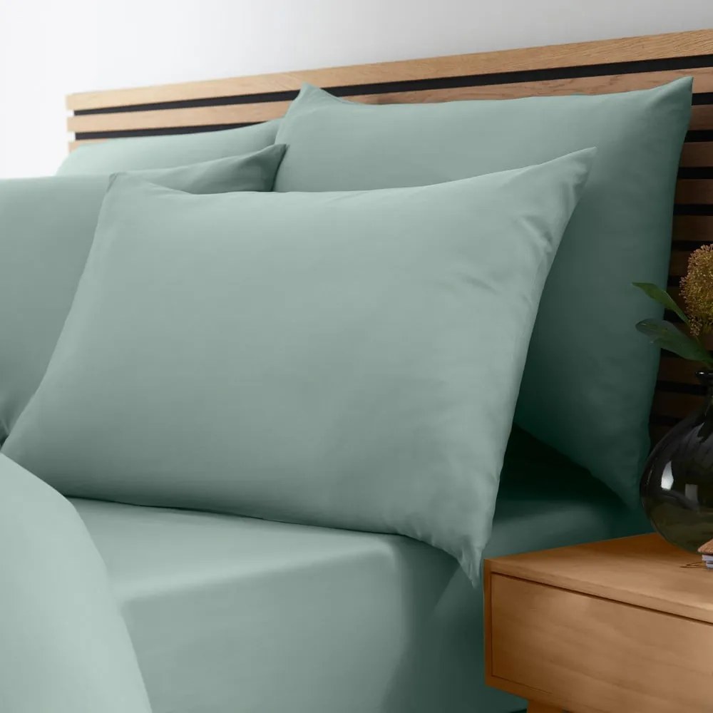 Lenzuolo con angoli verde 135x190 cm So Soft Non-Iron – Catherine Lansfield