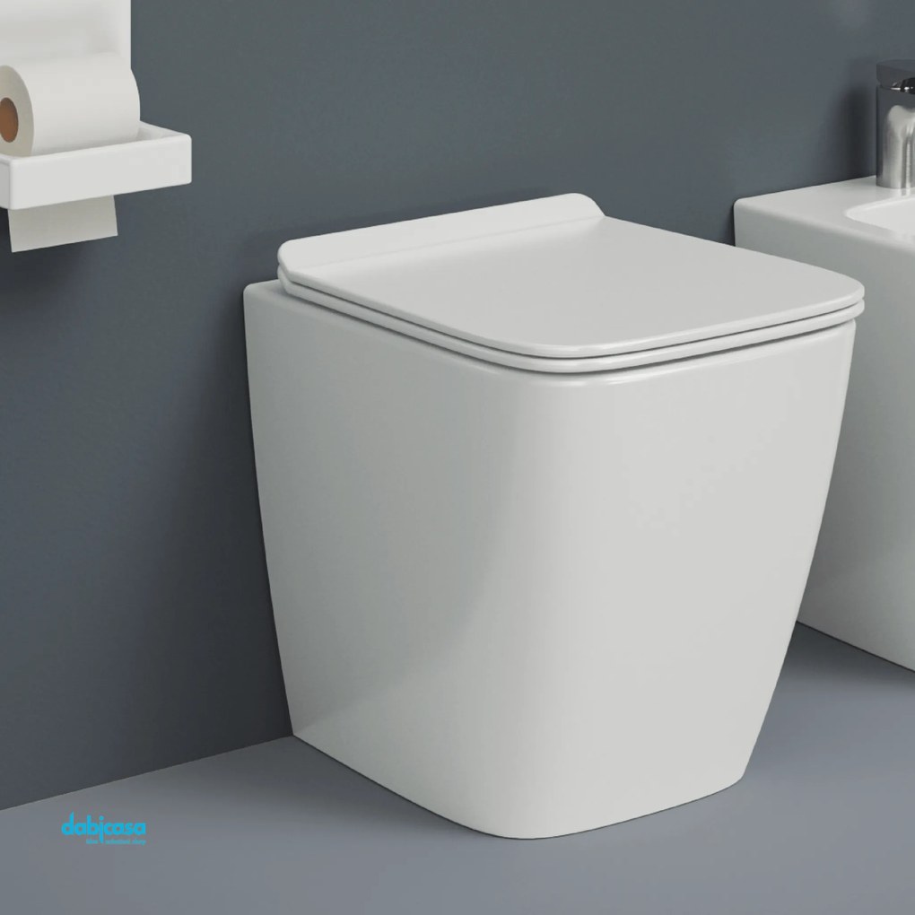 The ArtCeram "A16" Wc Da Terra Filo Muro Senza Brida Bianco Lucido