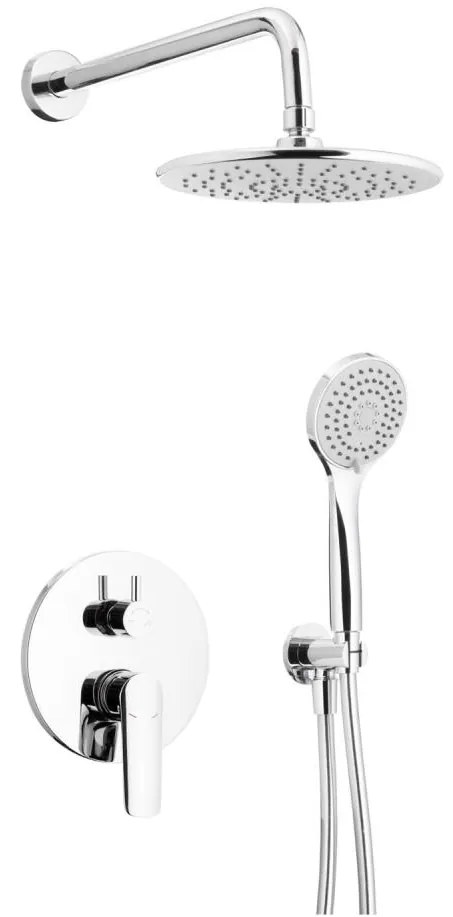 KFA Armatura 5029-501-00- Set doccia con rubinetto a incasso TANZANIT cromo lucido