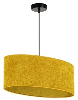 Duolla - Lampadario a sospensione con filo OVAL 1xE27/15W/230V marrone
