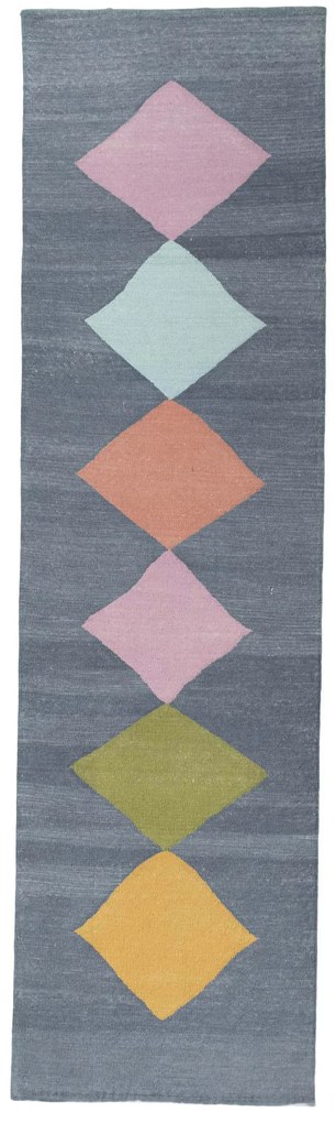 Kilim Tappeto 90 x 310 (Iran) Tessuto A Mano