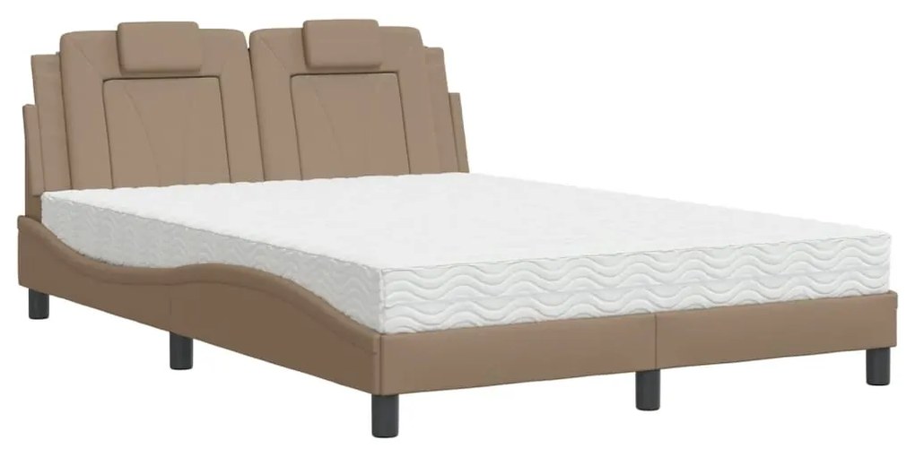 Letto con Materasso Cappuccino 120x200cm Similpelle