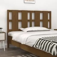 Testiera per Letto Miele 140,5x4x100 cm Legno Massello di Pino cod 9882