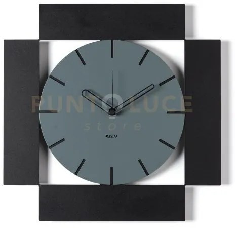 Orologio da parete minimal radical nero,petrolio