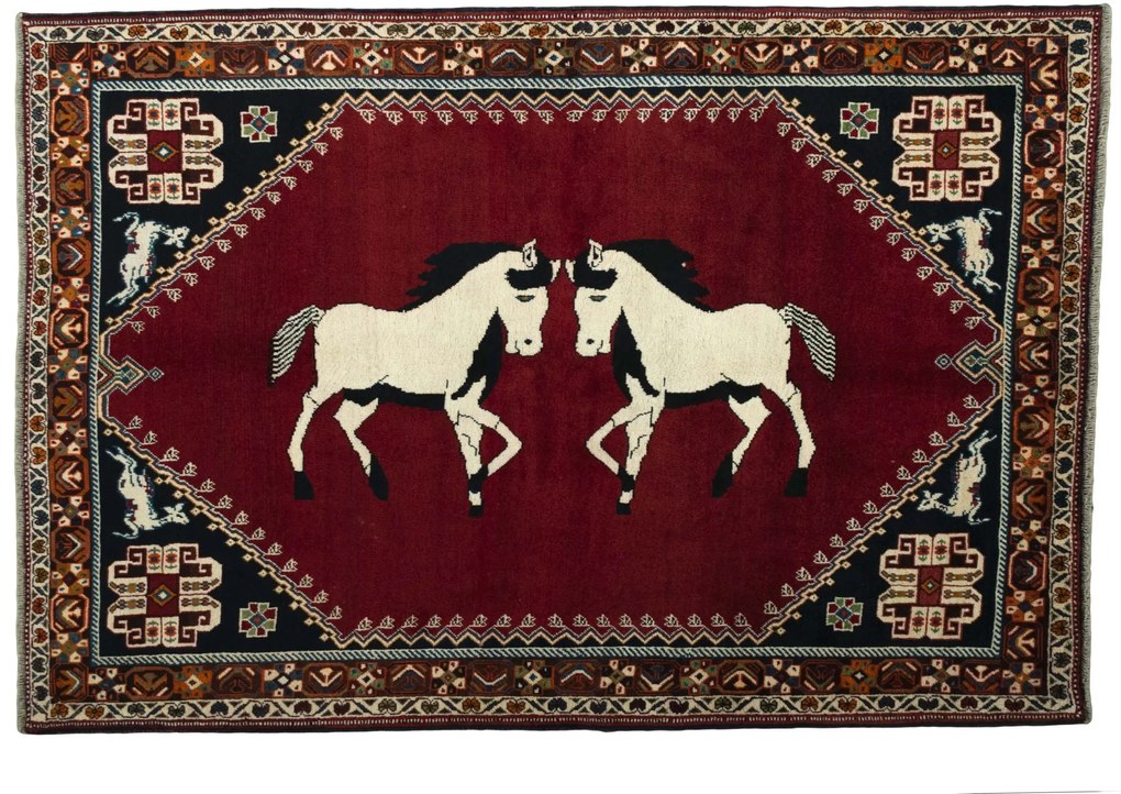 Gabbeh Tappeto persiano 240x170 Rosso (Iran) Annodato A Mano