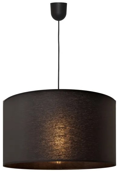 Lampadario su corda ALBA 1xE27/15W/230V d. 45 cm nero