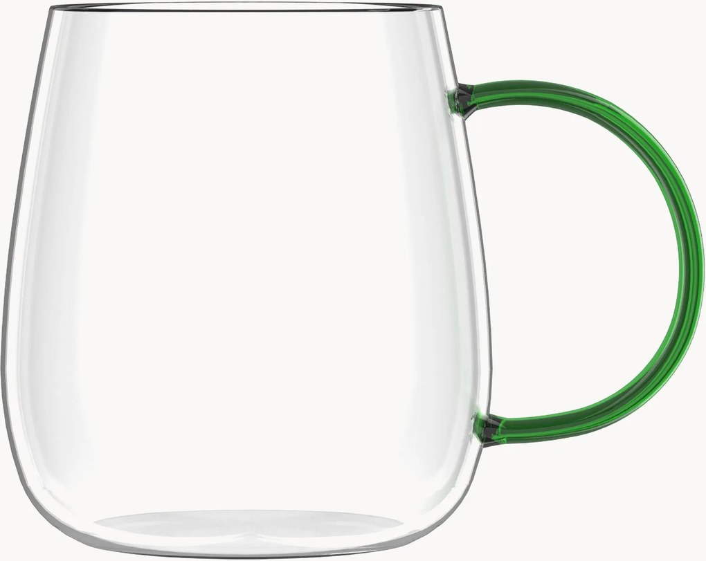Set di 4 tazze in vetro borosilicato Bolla