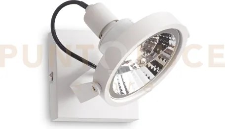 Glim spot con 1 faretto attacco gu10  lampadina inclusa bianco