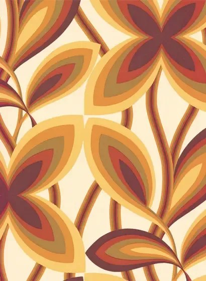 Little Greene Carta da parati Starflower - Marigold