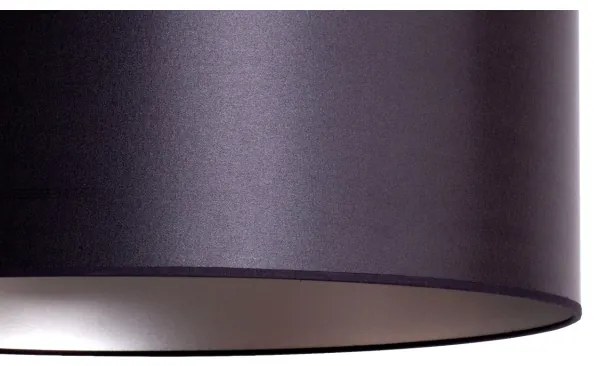 Duolla - Lampadario a sospensione con filo CANNES 1xE27/15W/230V diametro 45 cm nero/argento
