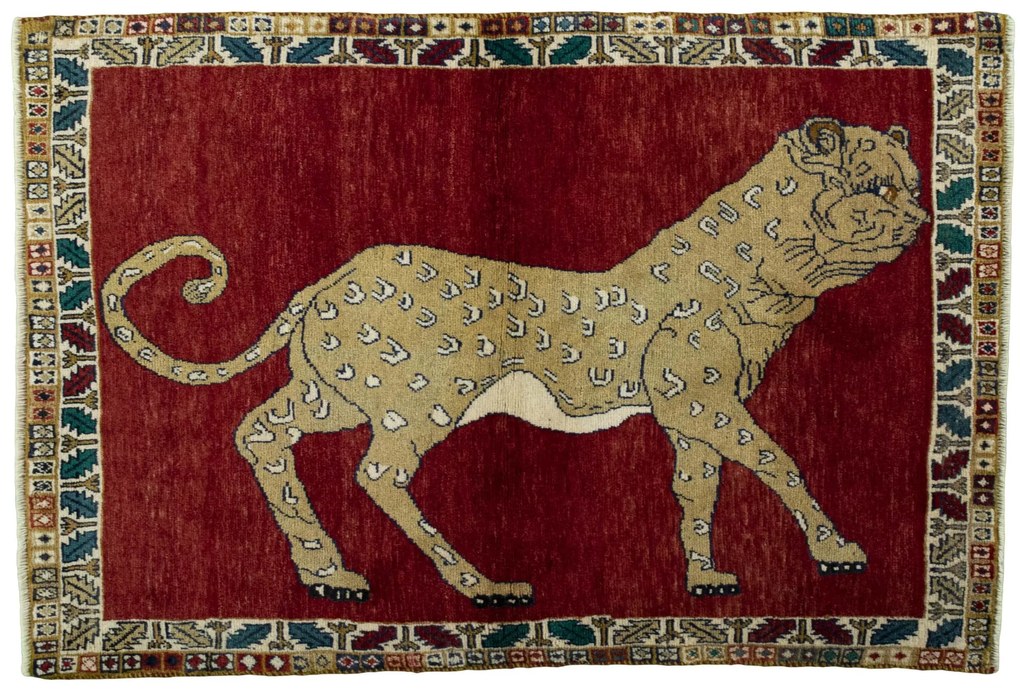 Gabbeh Tappeto persiano 110x170 Rosso (Iran) Annodato A Mano