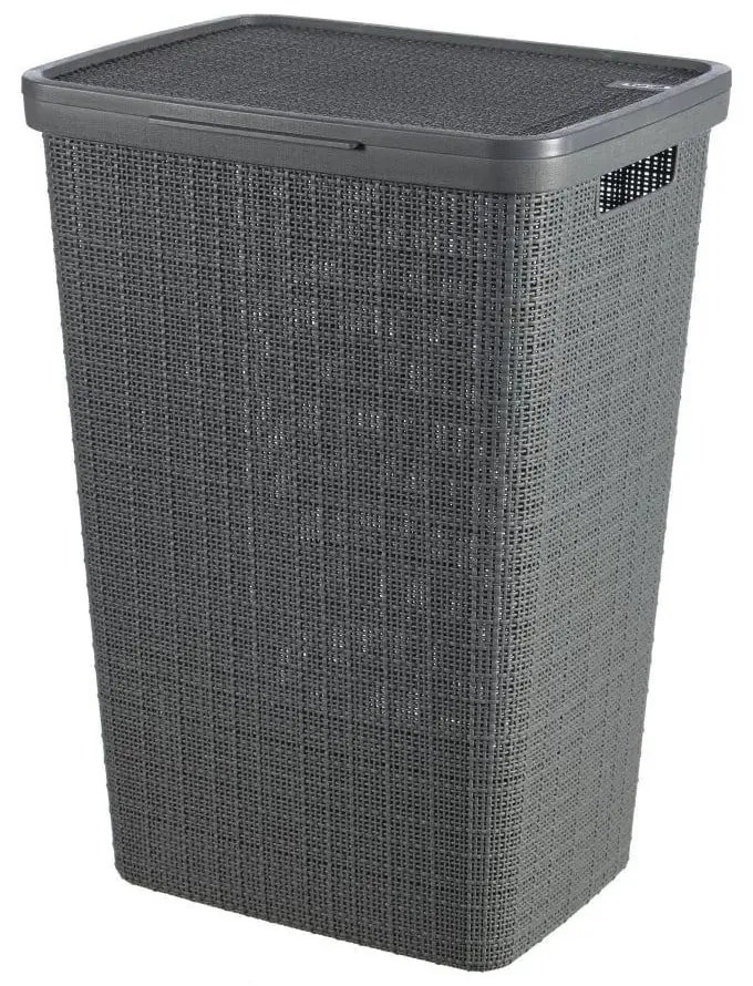 Cesto portabiancheria grigio scuro , 58 l Jute - Curver