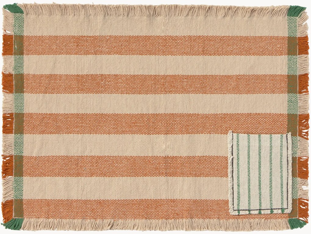 Set di 2 tovagliette americane fatte a mano Color On