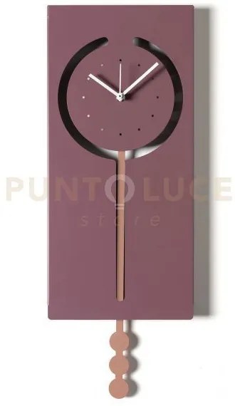 Orologio a pendolo omega viola ametista ,mocha mousse in ferro 20x5...