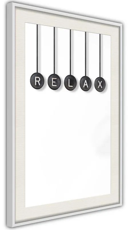 Poster  Relax  Cornice Quadri Cornice nera con pass-partout, Larghezza x Altezza Home decor 30x45