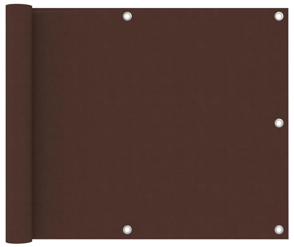 Paravento Da Balcone Marrone 75x400 Cm İn Tessuto Oxford /