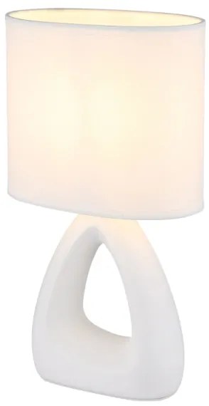 Globo 21731W - Lampada da tavolo  TRIANGLE 1xE14/40W/230V bianco