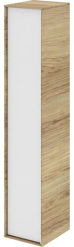 Colonna per mobile bagno Neo SENSEA 1 anta P 35 x L 30 x H 154 cm bianco laccato legno