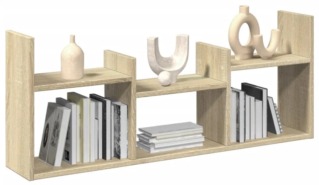 Mobile A Parete 100x18x40 Cm Rovere Sonoma İn Legno Multistrato /
