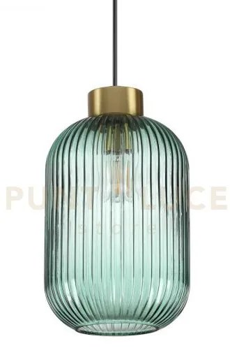 Mint lampadario a sospensione in vetro verde 20cm 1 luce attacco e27