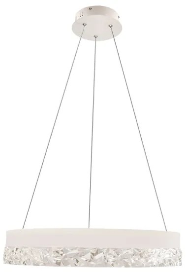 Lampadario sospeso con cavo FROZI LED/32W/230V, Ø 50 cm, bianco