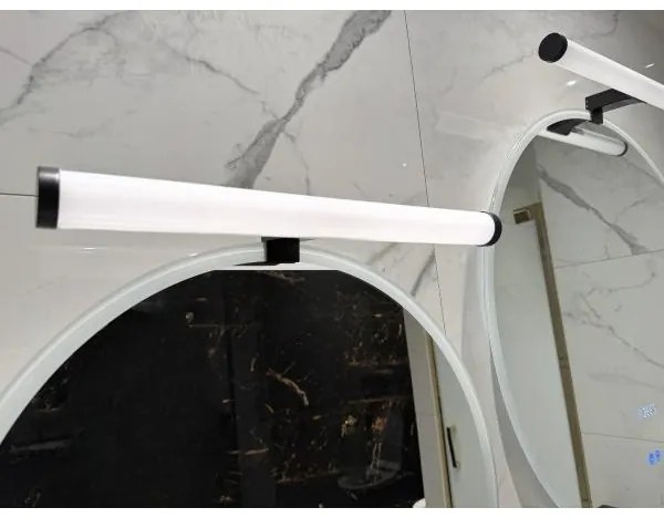 Illuminazione LED per specchio da bagno, 10 W, 230 V, 45 cm, IP44, nero