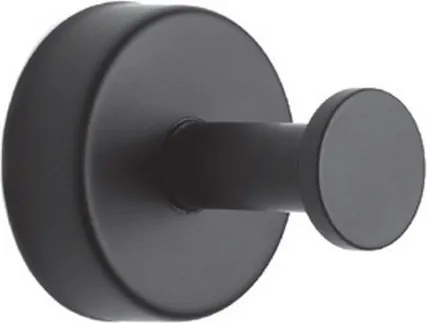 Kamalu - Appendino bagno a muro in acciaio inox finitura nera opaca | MONDE-N