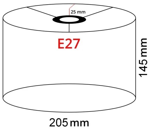 Brilagi - Lampada da terra a LED CERIA 1xE27/40W/230V Ø 20,5 cm bianca