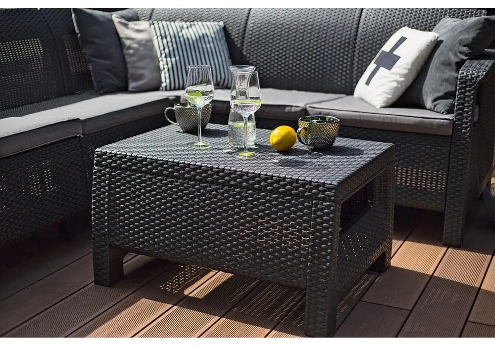 Tavolo da giardino in rattan 57x77 cm Corfu - Keter