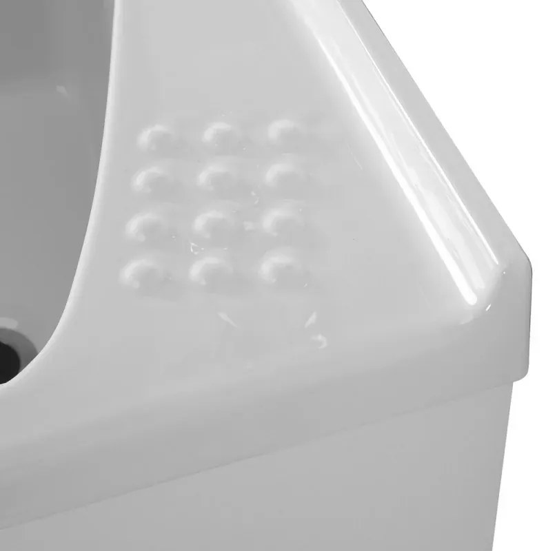 Mobile lavatoio 75x61 cm a due ante con vasca in ceramica Revine