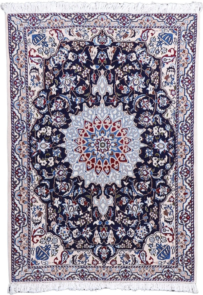 Nain Tappeto persiano 130x90 (Iran) Annodato A Mano