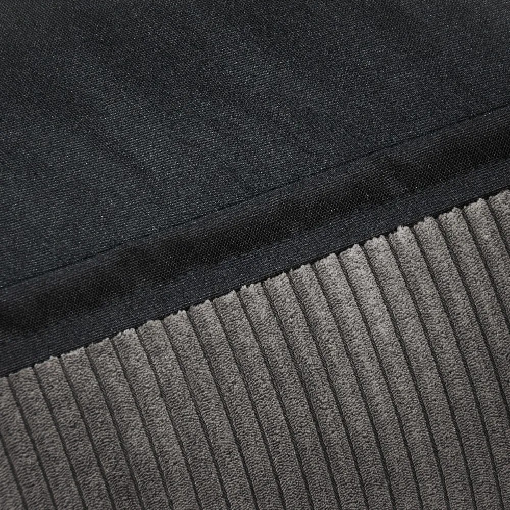 Pouf a sacco per bambini grigio scuro con rivestimento in velluto a coste Cocoon 120 – SLOWDOWN