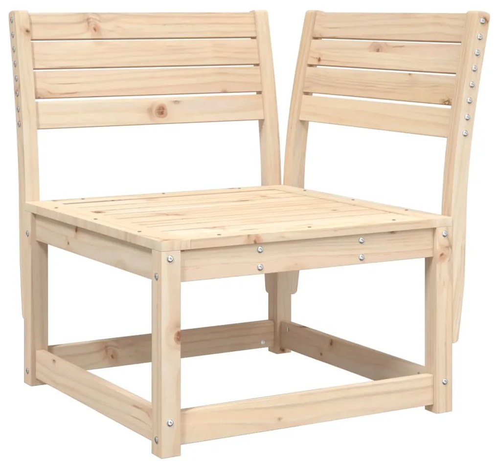 Set Divani da Giardino 3 pz in Legno Massello di Pino