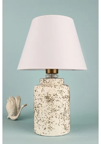 Lampada da tavolo RAMZES 1xE27/40W/230V bianco/beige