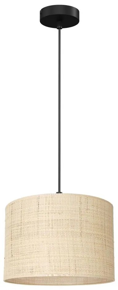 Lampadario a sospensione con filo RATTAN 1xE27/60W/230V diametro 25 cm rattan