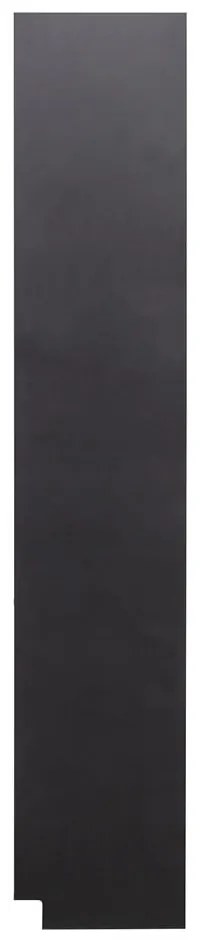 Libreria modulare nera in legno di pino 78x210 cm Finca - WOOOD