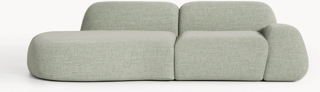 Chaise componibile 3 posti in bouclé Wolke