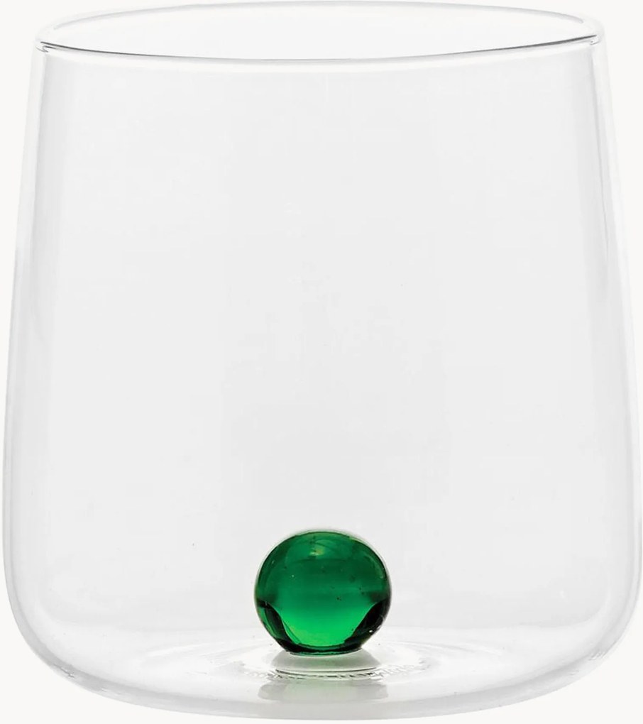 Bicchieri acqua fatti a mano in vetro borosilicato Bilia 6 pz