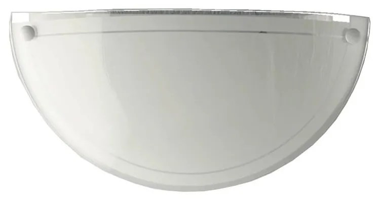 Prezent 1421 NS - Vetro ricambio per lampada a parete DISC E27 12,5x25 cm bianco