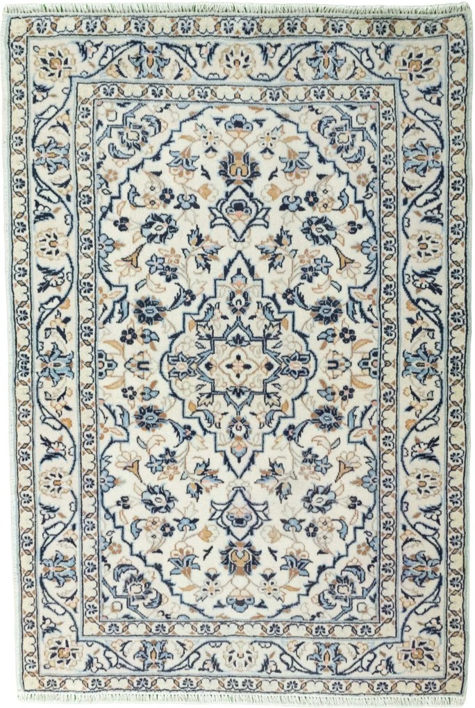 Kashan Tappeto 150 x 100 Beige (Iran) Annodato A Mano