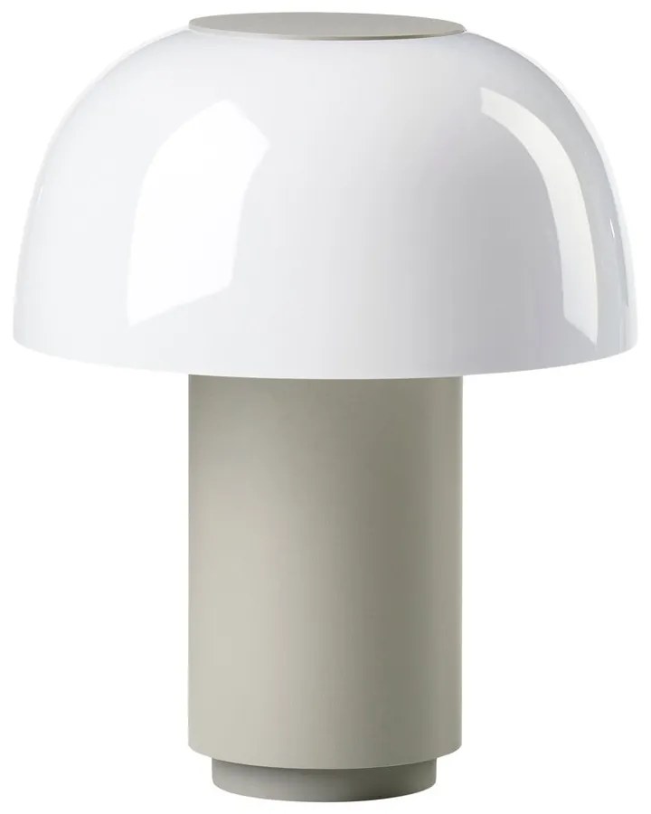 Lampada da tavolo dimmerabile a LED in alluminio grigio (altezza 22 cm) Harvest - Zone
