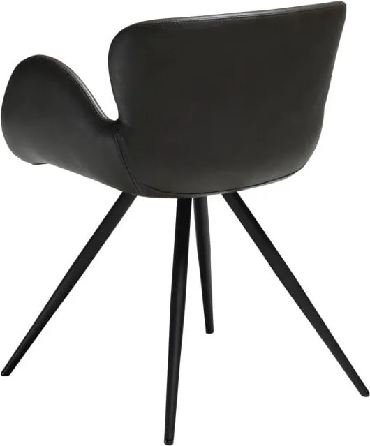 Sedia da pranzo grigia in imbottito con braccioli Gaia – DAN-FORM Denmark