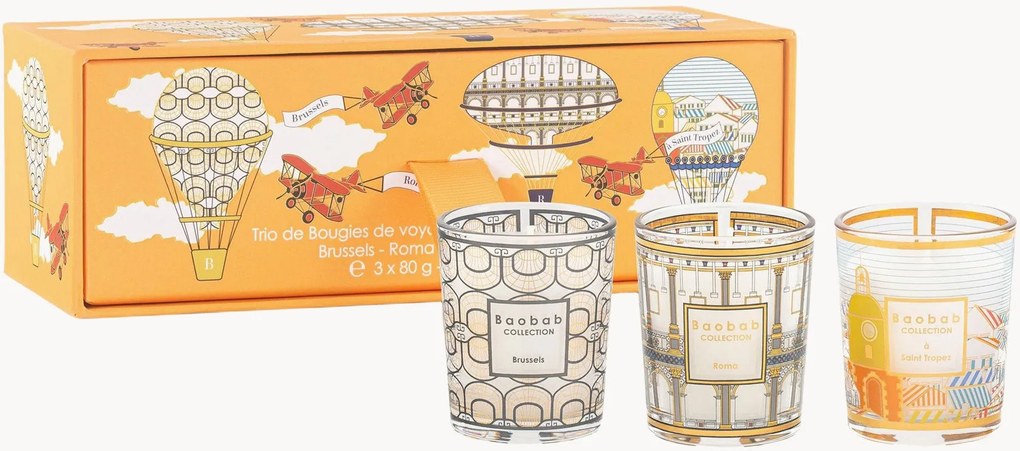 Set di 3 candele profumate My First Baobab