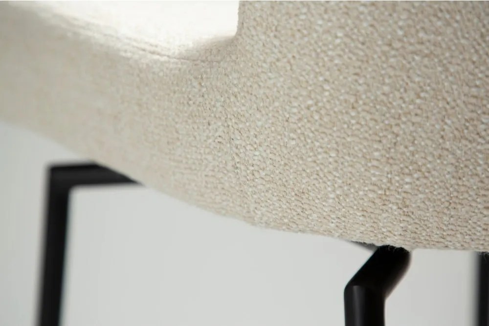 Sgabello da bar color crema imbottito (altezza della seduta 67,5 cm) Glam – DAN-FORM Denmark