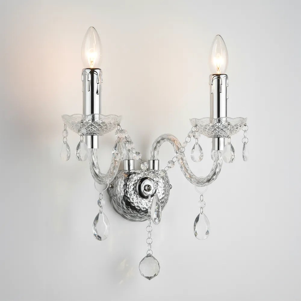 Lampada da parete EBT017-2W Transparent