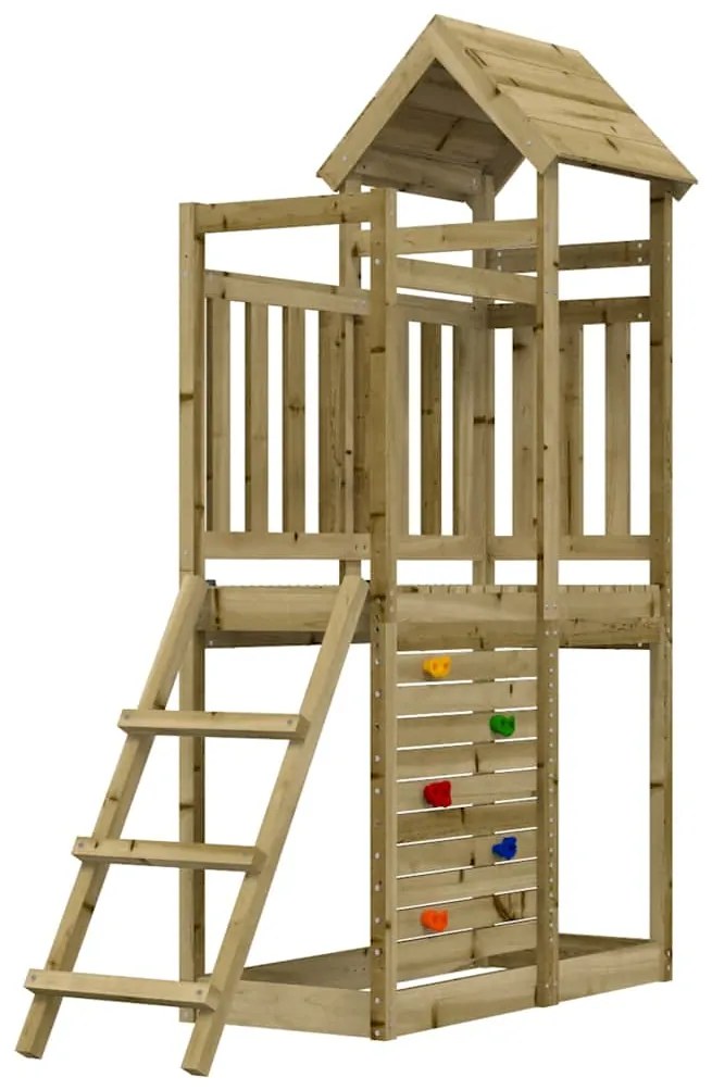 Set Da Gioco 52,5x110,5x214 Cm İn Legno Di Pino Impregnato /