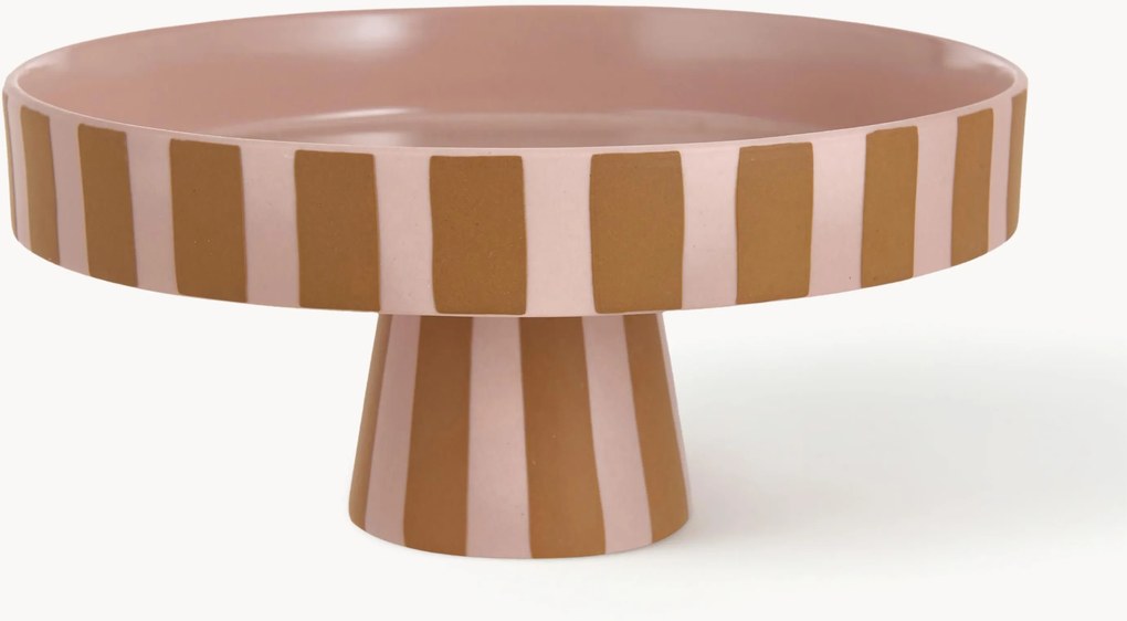 Alzatina in ceramica a righe Toppu