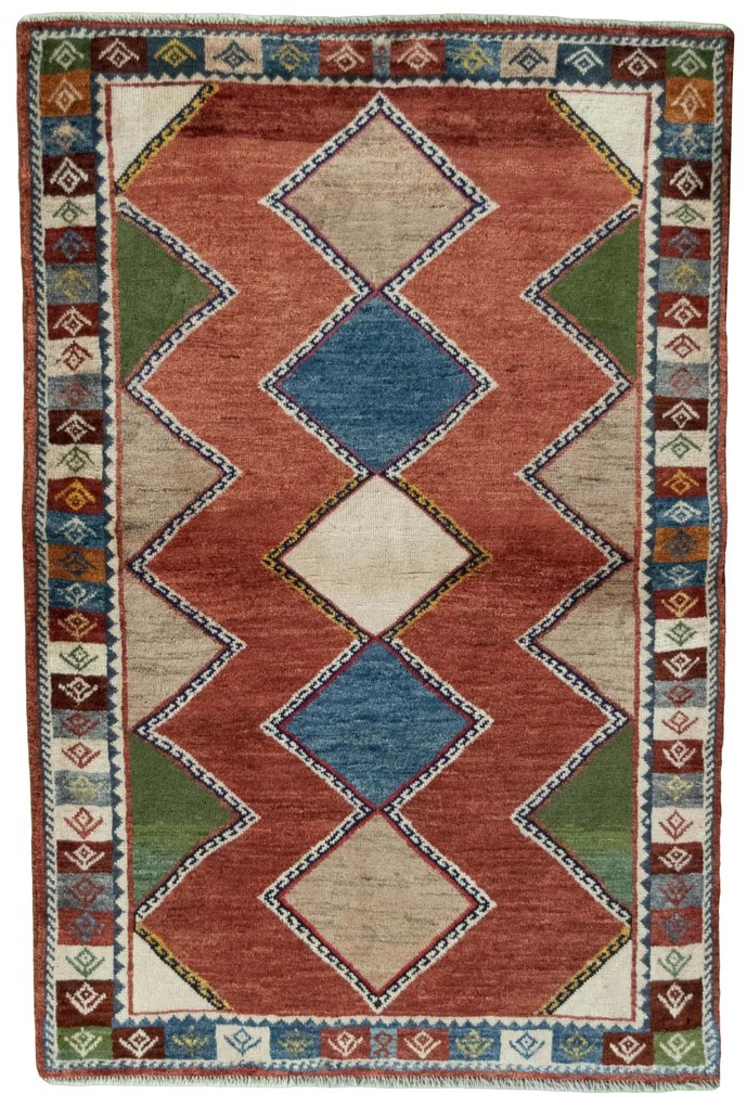 Gabbeh Tappeto 150x100 (Iran) Annodato A Mano