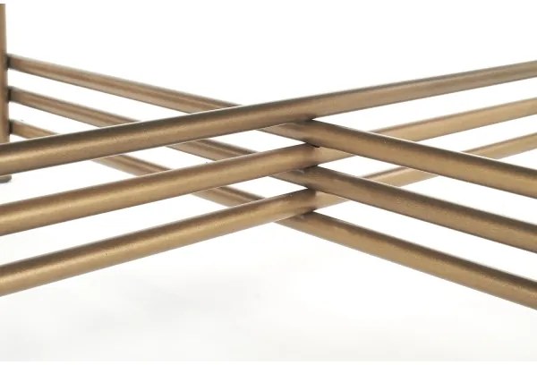 Tavolino ISMENA 41x80 cm oro/nero